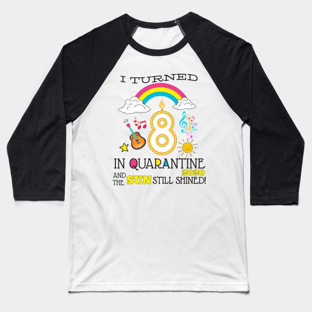 Quarantine 8th Birthday 2020 Baseball T-Shirt by WorkMemes